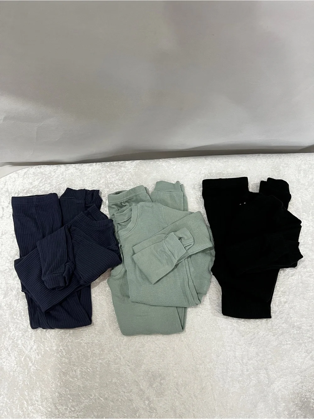 Vaenait Baby Lot of 3 set pajamas kids boy's blue green black size 6/7 Years